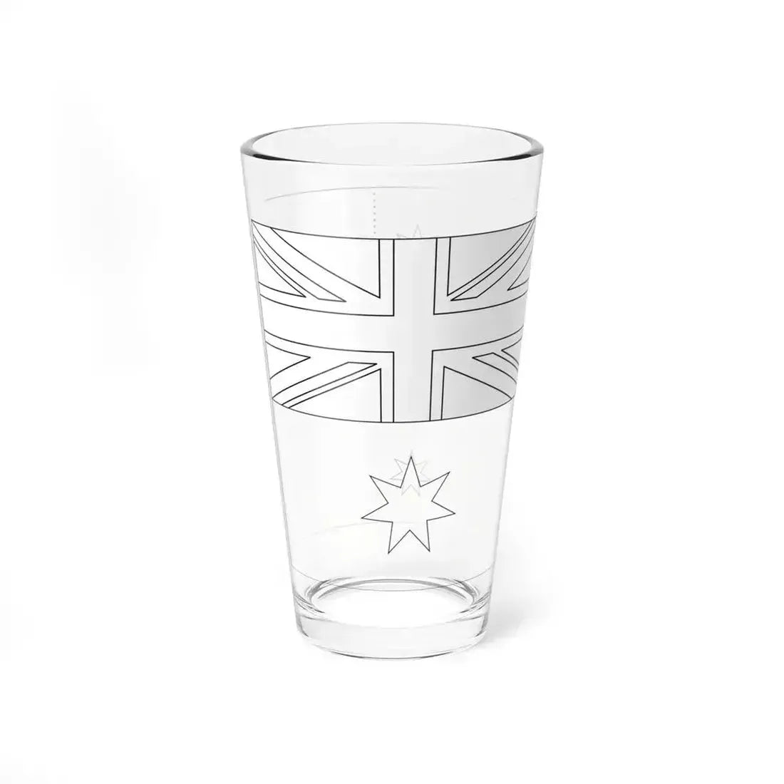 Flag of Australia template-Epsilon-he (Australia) Pint Glass 16oz - Go Mug Yourself