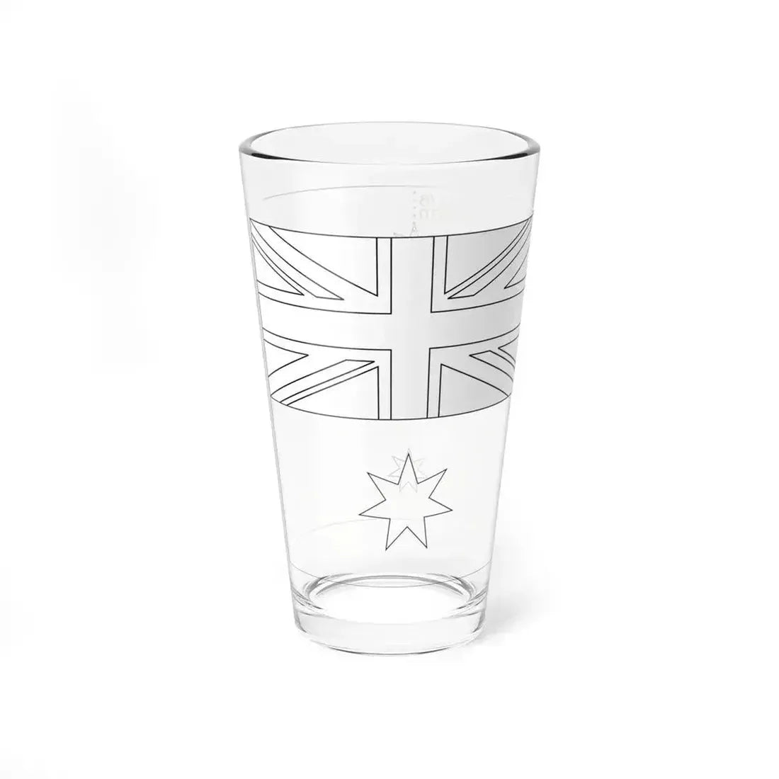 Flag of Australia template-Gamma-he (Australia) Pint Glass 16oz - Go Mug Yourself