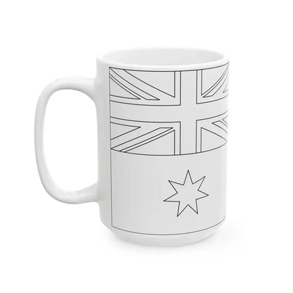 Flag of Australia template-Gamma-he (Australia) White Coffee Mug - Go Mug Yourself