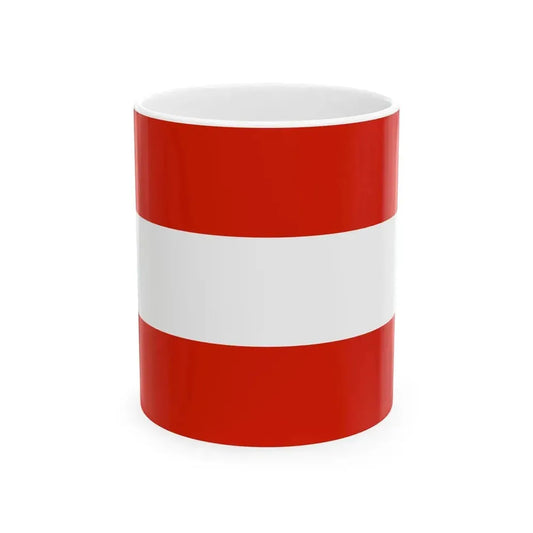 Flag of Austria 1230-1934 (Austria) White Coffee Mug 11oz - Go Mug Yourself