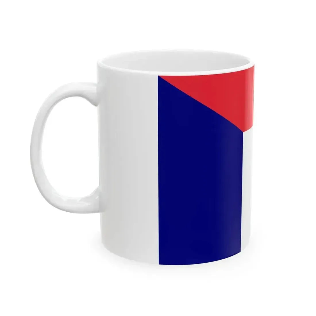Flag of Austria and France (Austria) White Coffee Mug - Go Mug Yourself