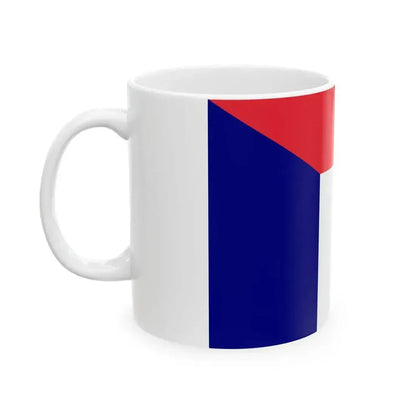 Flag of Austria and France (Austria) White Coffee Mug - Go Mug Yourself