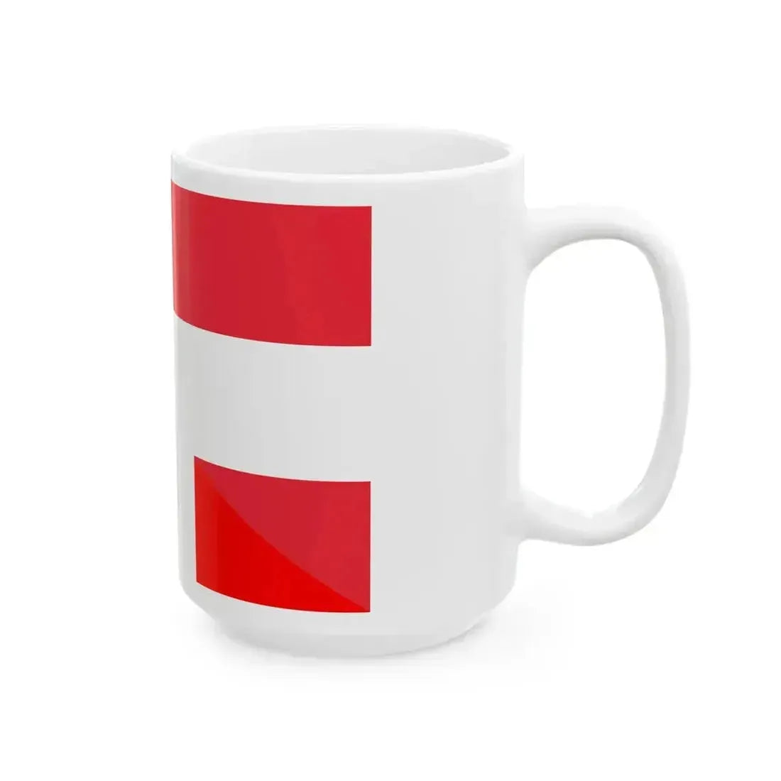 Flag of Austria and France (Austria) White Coffee Mug - Go Mug Yourself