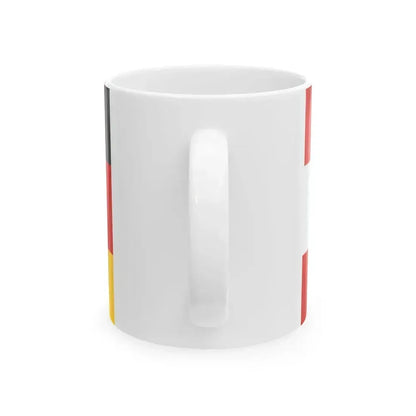 Flag of Austria and Germany (Austria) White Coffee Mug - Go Mug Yourself