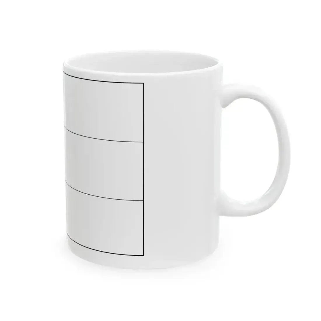 Flag of Austria colouring page (Austria) White Coffee Mug - Go Mug Yourself