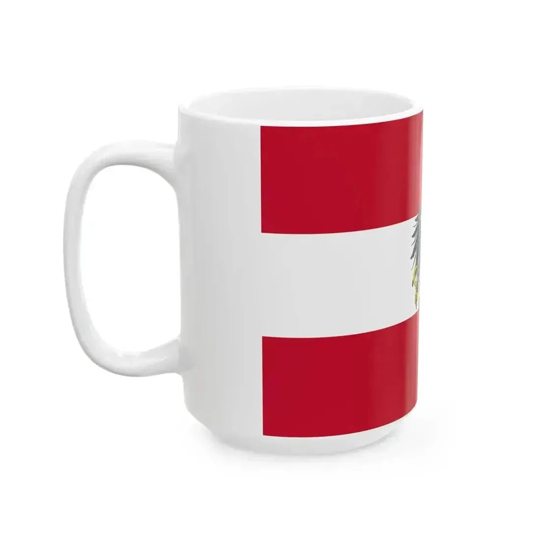 Flag of Austria state 1919-1934 (Austria) White Coffee Mug - Go Mug Yourself