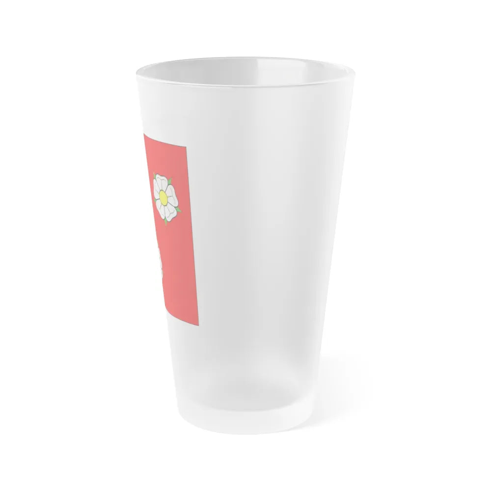 Flag of Autafond Switzerland - Frosted Pint Glass 16oz-Go Mug Yourself