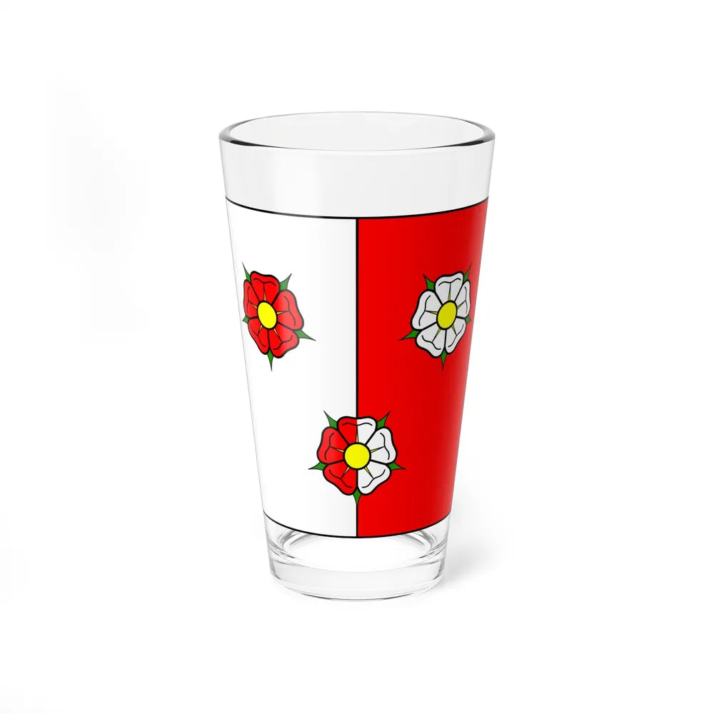 Flag of Autafond Switzerland - Pint Glass 16oz-16oz-Go Mug Yourself