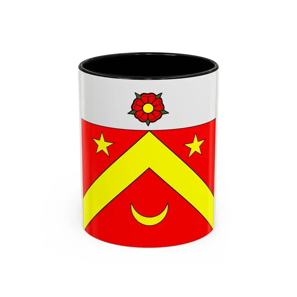 Flag of Autavaux Switzerland - Accent Coffee Mug 11oz Black - Go Mug Yourself