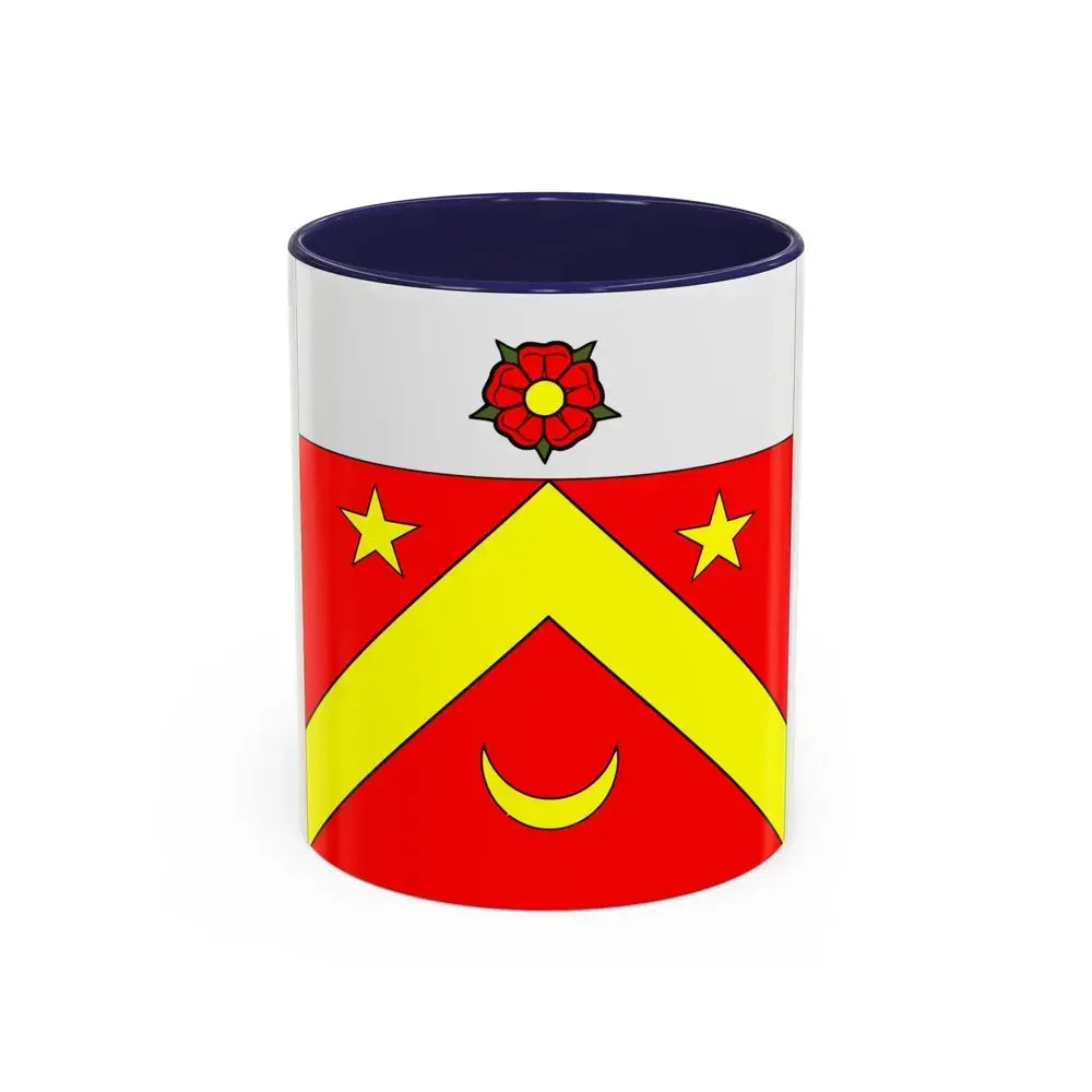 Flag of Autavaux Switzerland - Accent Coffee Mug 11oz Navy - Go Mug Yourself