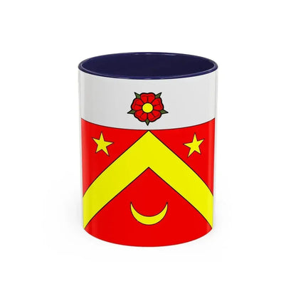 Flag of Autavaux Switzerland - Accent Coffee Mug 11oz Navy - Go Mug Yourself