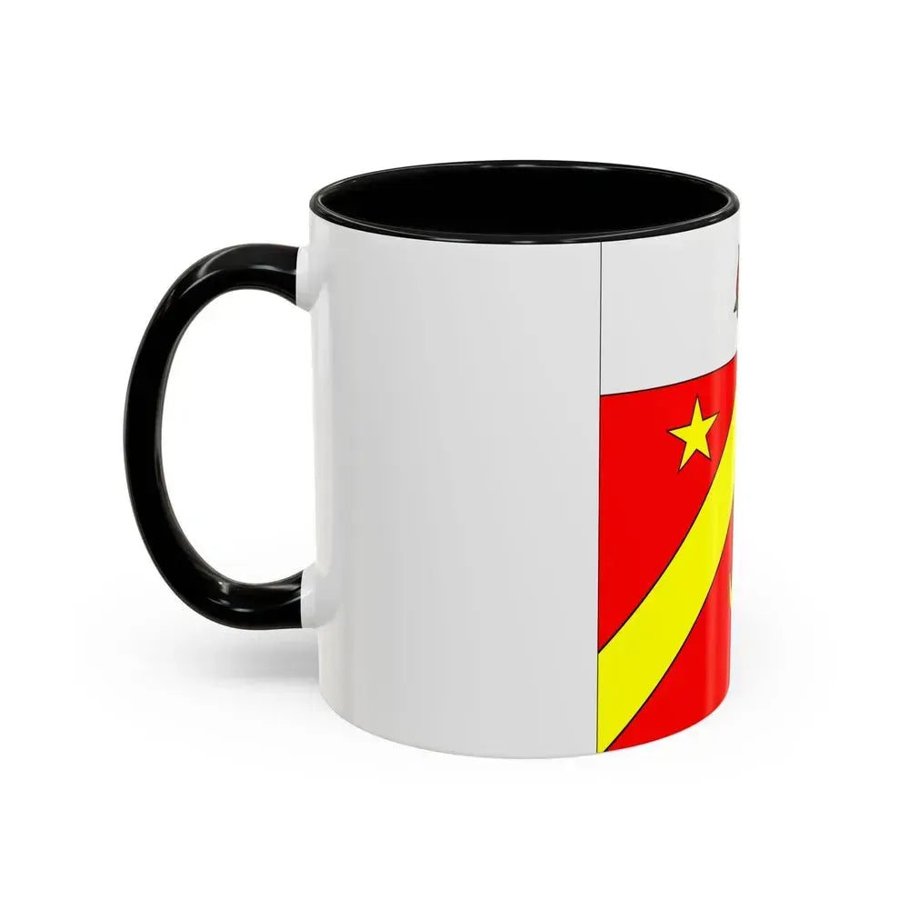 Flag of Autavaux Switzerland - Accent Coffee Mug - Go Mug Yourself
