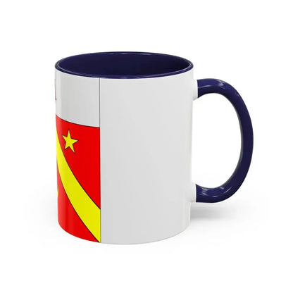 Flag of Autavaux Switzerland - Accent Coffee Mug - Go Mug Yourself