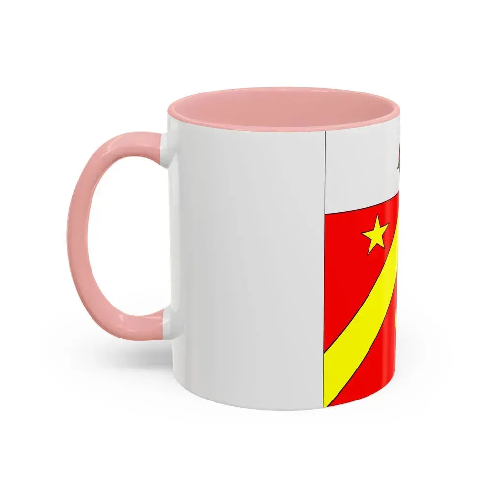 Flag of Autavaux Switzerland - Accent Coffee Mug - Go Mug Yourself