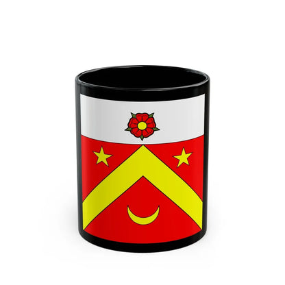 Flag of Autavaux Switzerland - Black Coffee Mug-11oz-Go Mug Yourself