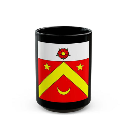 Flag of Autavaux Switzerland - Black Coffee Mug-15oz-Go Mug Yourself