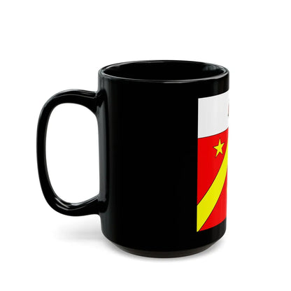 Flag of Autavaux Switzerland - Black Coffee Mug-Go Mug Yourself