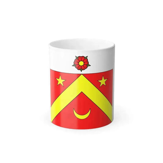 Flag of Autavaux Switzerland - Color Changing Coffee Mug 11oz - Go Mug Yourself