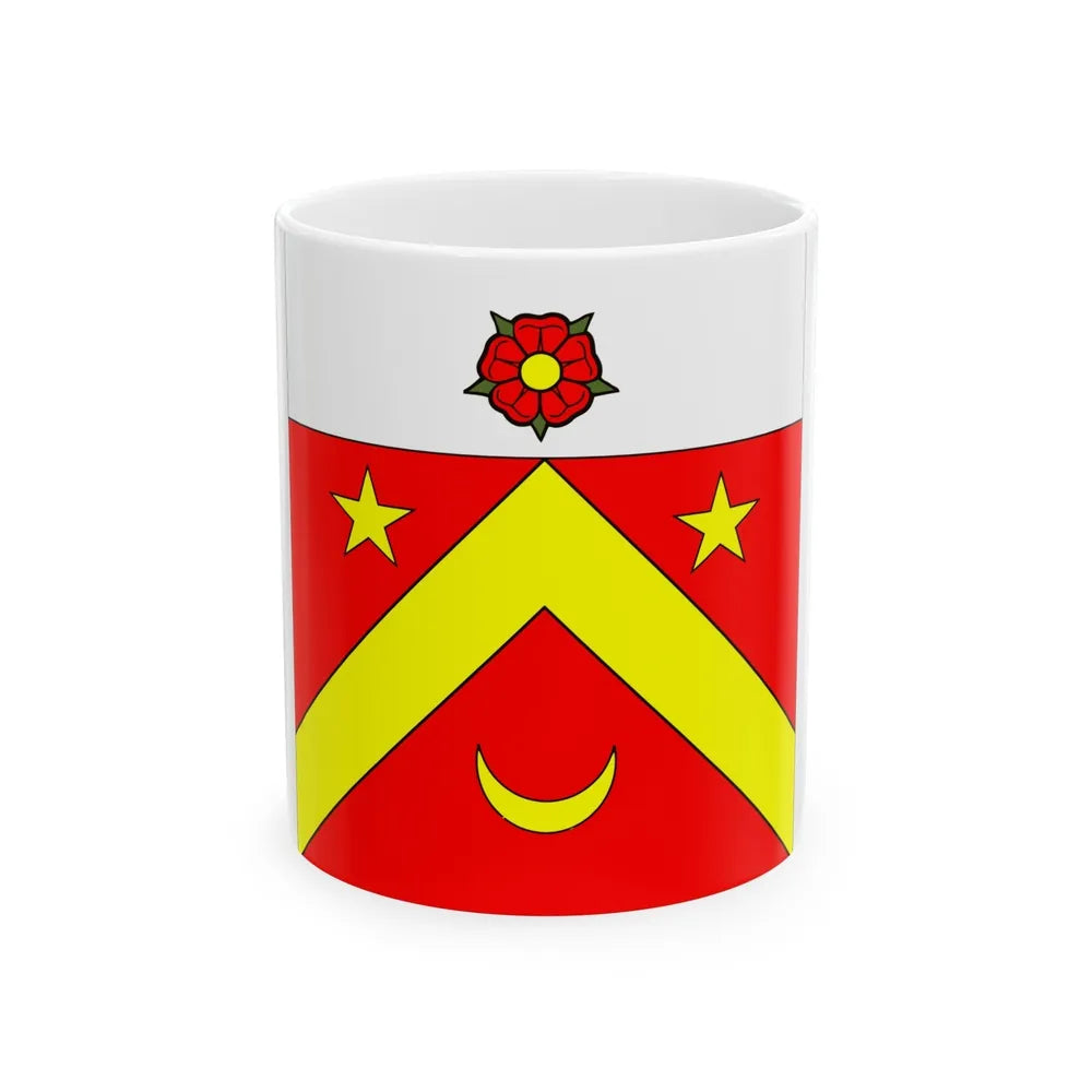 Flag of Autavaux Switzerland - White Coffee Mug-11oz-Go Mug Yourself