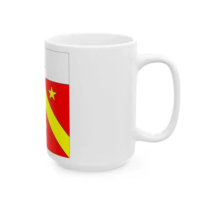 Flag of Autavaux Switzerland - White Coffee Mug - Go Mug Yourself