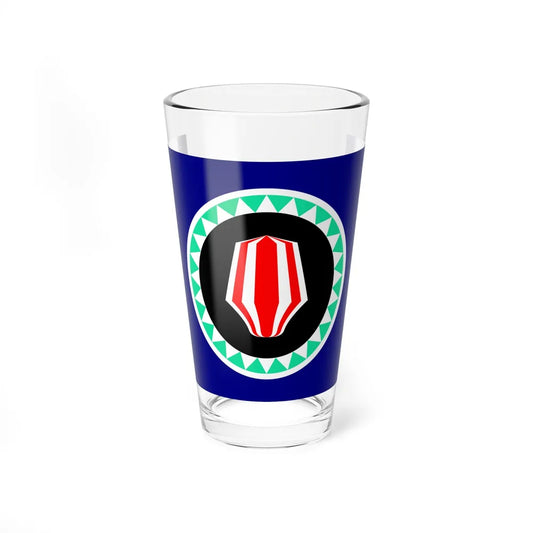 Flag of Autonomous Region of Bougainville Papa New Guinea - Pint Glass 16oz-16oz-Go Mug Yourself