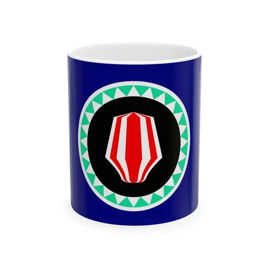 Flag of Autonomous Region of Bougainville Papa New Guinea - White Coffee Mug 11oz - Go Mug Yourself
