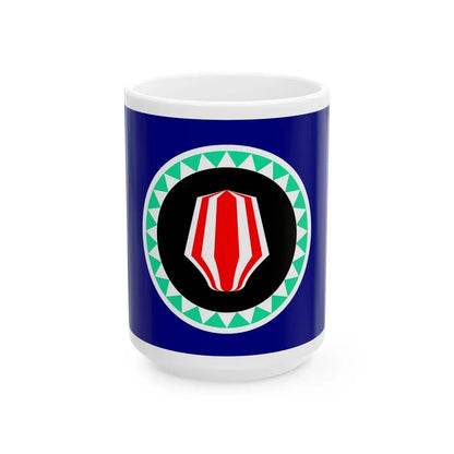 Flag of Autonomous Region of Bougainville Papa New Guinea - White Coffee Mug 15oz - Go Mug Yourself