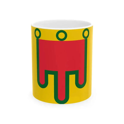 Flag of Auvergne (Belgium) White Coffee Mug 11oz - Go Mug Yourself