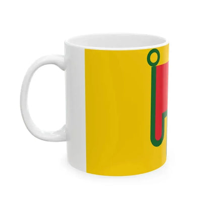 Flag of Auvergne (Belgium) White Coffee Mug - Go Mug Yourself