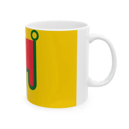 Flag of Auvergne (Belgium) White Coffee Mug - Go Mug Yourself