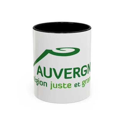 Flag of Auvergne France 2 - Accent Coffee Mug 11oz Black - Go Mug Yourself
