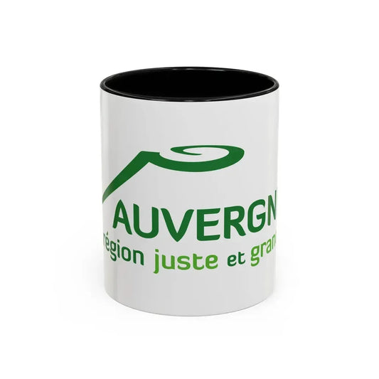 Flag of Auvergne France 2 - Accent Coffee Mug 11oz Black - Go Mug Yourself
