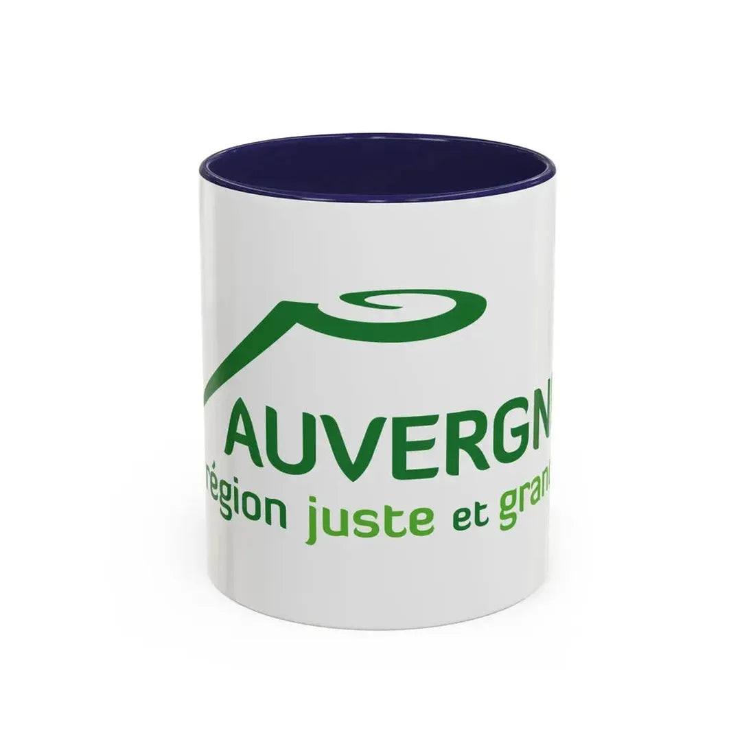 Flag of Auvergne France 2 - Accent Coffee Mug 11oz Navy - Go Mug Yourself