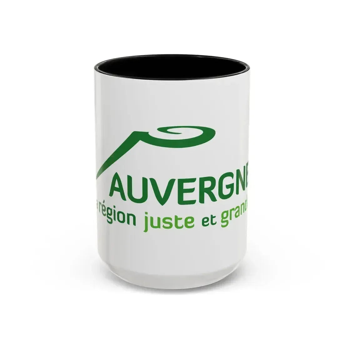 Flag of Auvergne France 2 - Accent Coffee Mug 15oz Black - Go Mug Yourself