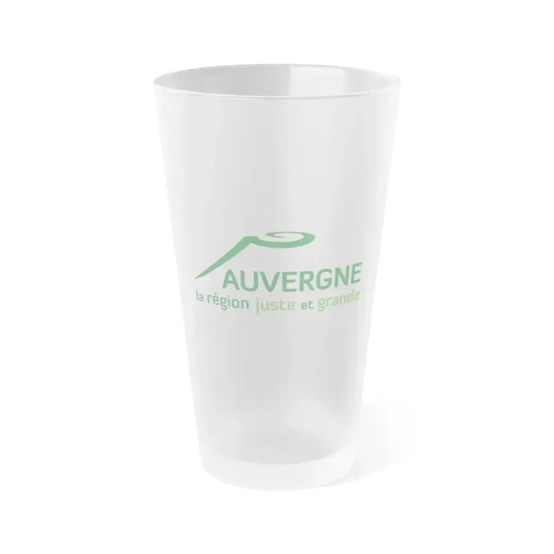 Flag of Auvergne France 2 - Frosted Pint Glass 16oz 16oz Frosted - Go Mug Yourself