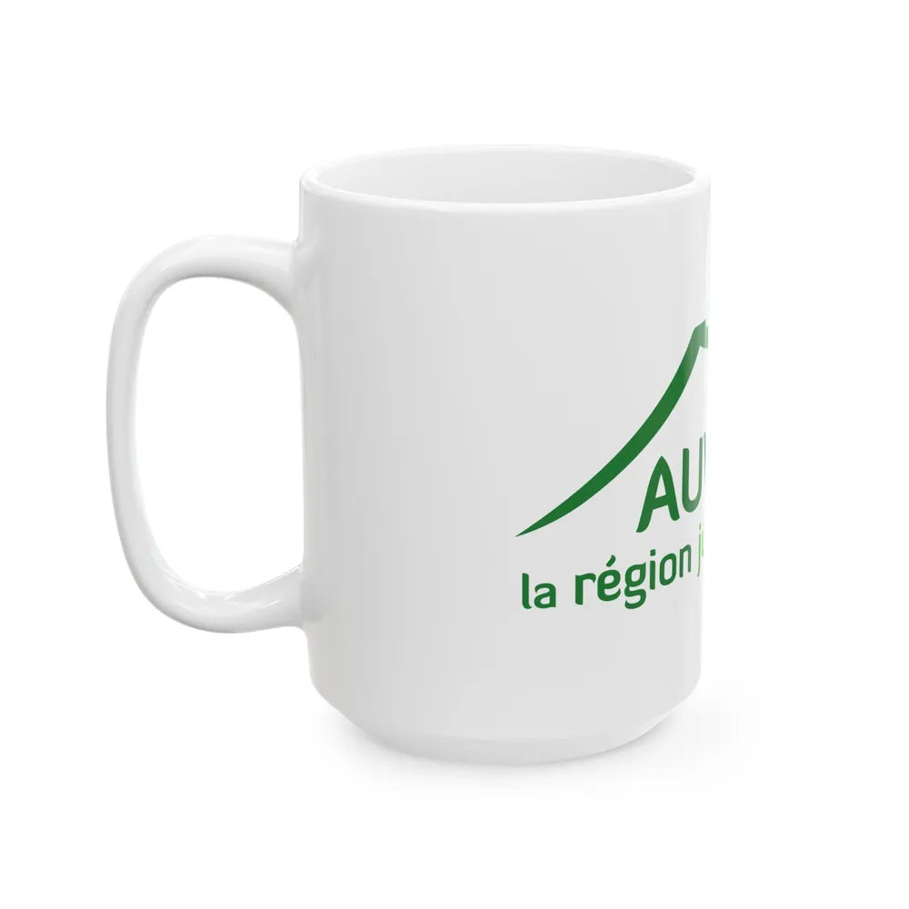 Flag of Auvergne France 2 - White Coffee Mug-Go Mug Yourself