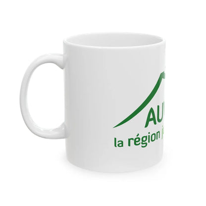 Flag of Auvergne France 2 - White Coffee Mug-Go Mug Yourself