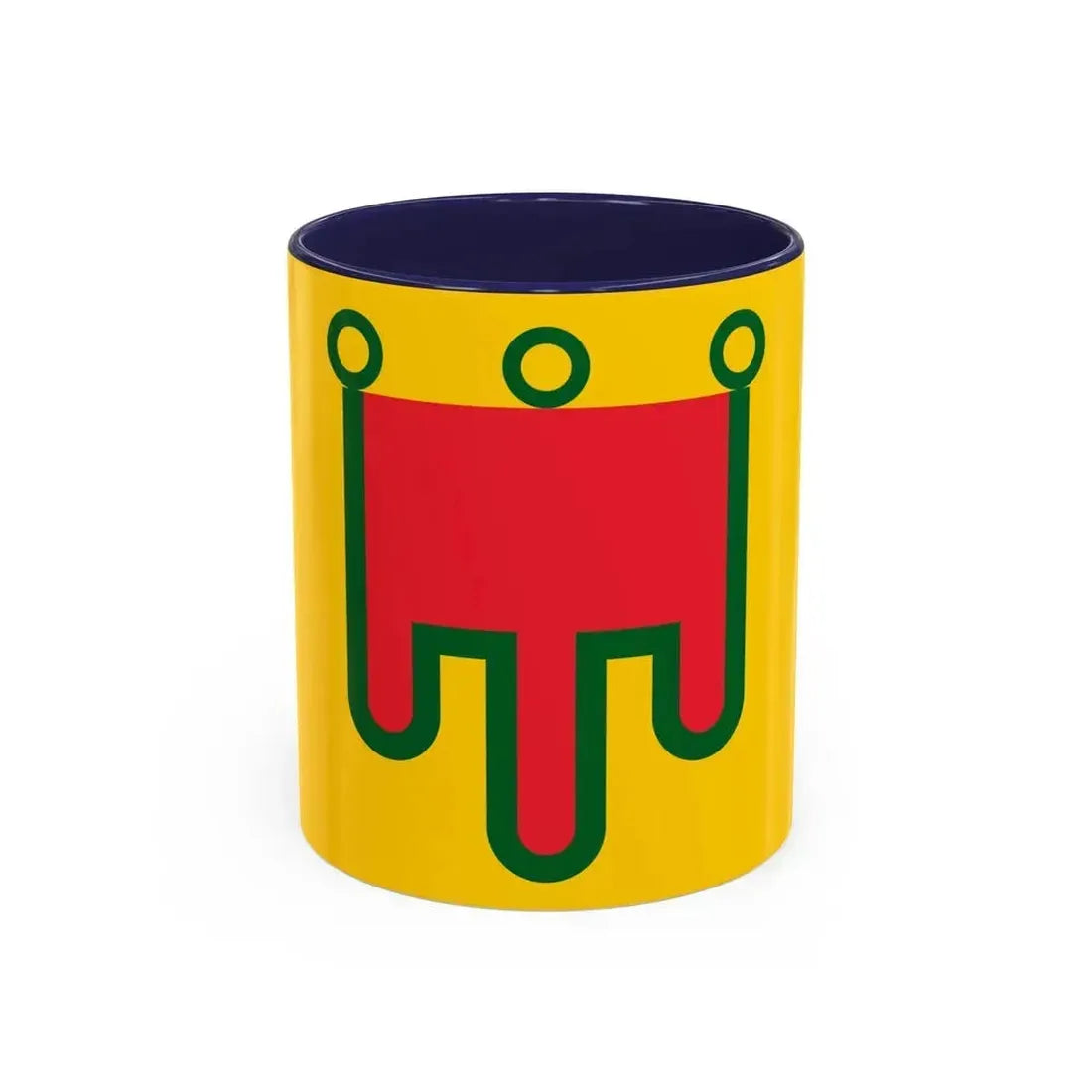 Flag of Auvergne France - Accent Coffee Mug 11oz Navy - Go Mug Yourself