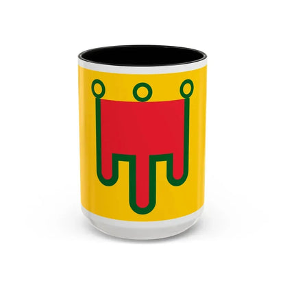 Flag of Auvergne France - Accent Coffee Mug 15oz Black - Go Mug Yourself