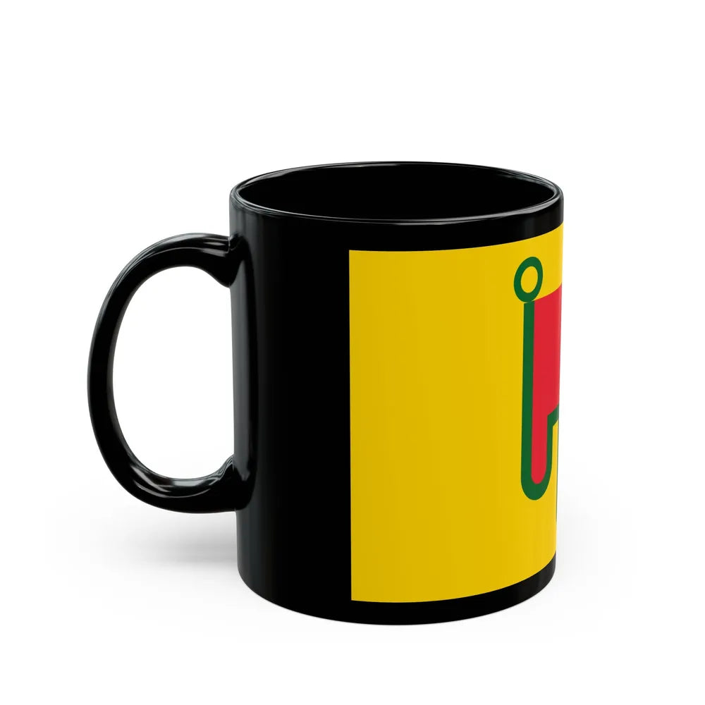 Flag of Auvergne France - Black Coffee Mug-Go Mug Yourself