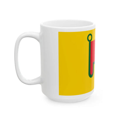 Flag of Auvergne France - White Coffee Mug-Go Mug Yourself