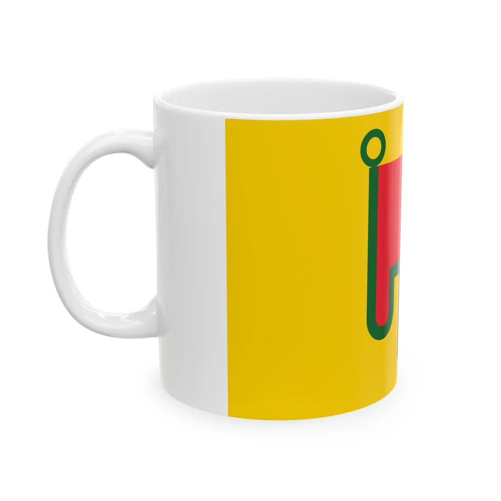 Flag of Auvergne France - White Coffee Mug-Go Mug Yourself