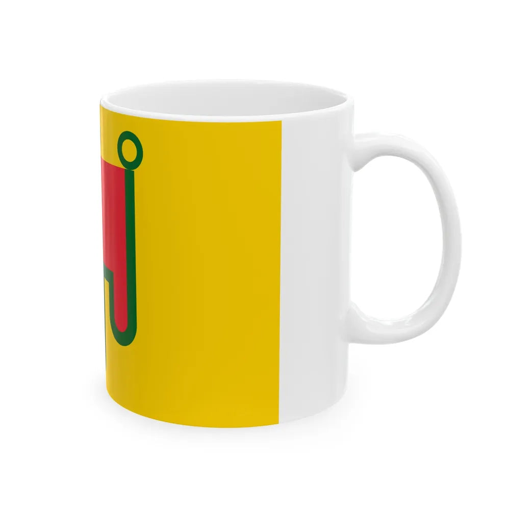 Flag of Auvergne France - White Coffee Mug-Go Mug Yourself