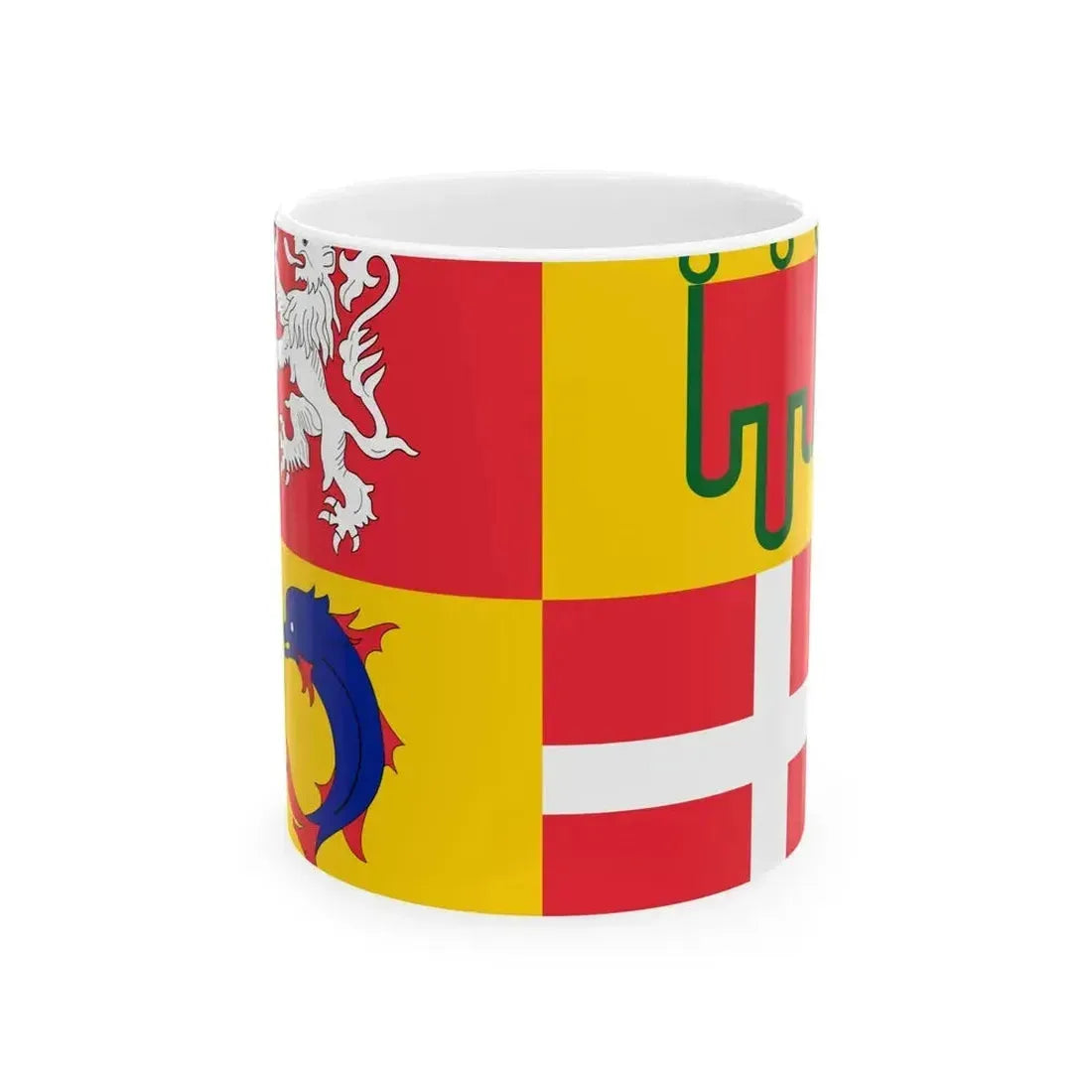 Flag of Auvergne-Rhone-Alpes incorrect (France) White Coffee Mug 11oz - Go Mug Yourself