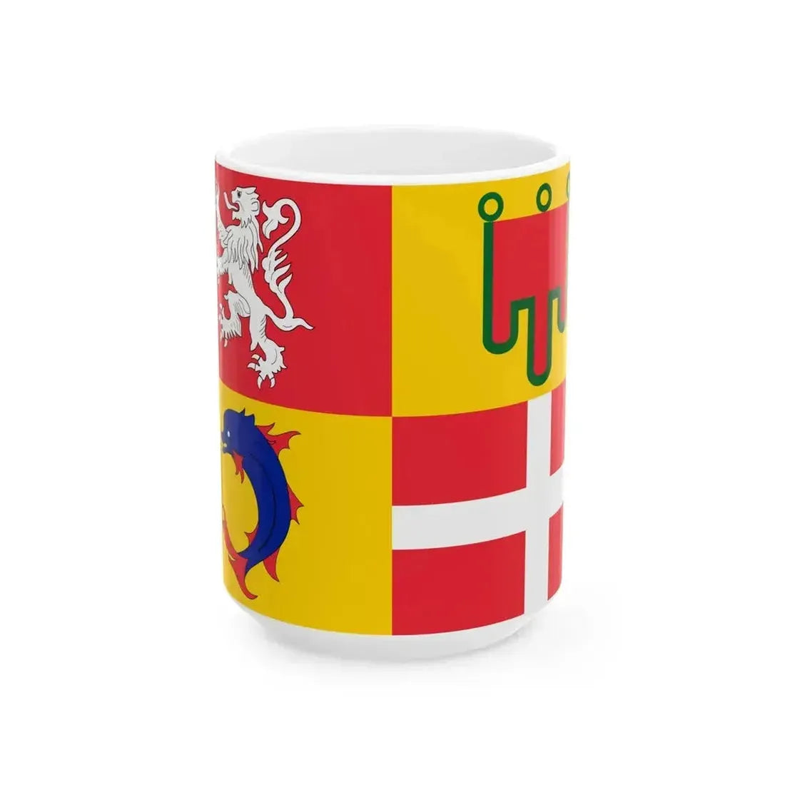 Flag of Auvergne-Rhone-Alpes incorrect (France) White Coffee Mug 15oz - Go Mug Yourself