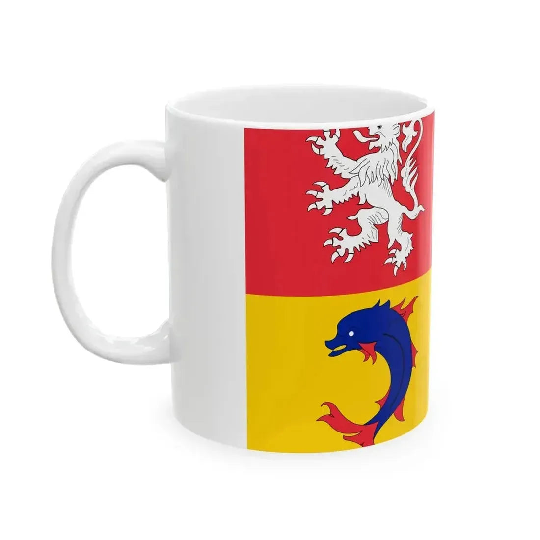 Flag of Auvergne-Rhone-Alpes incorrect (France) White Coffee Mug - Go Mug Yourself