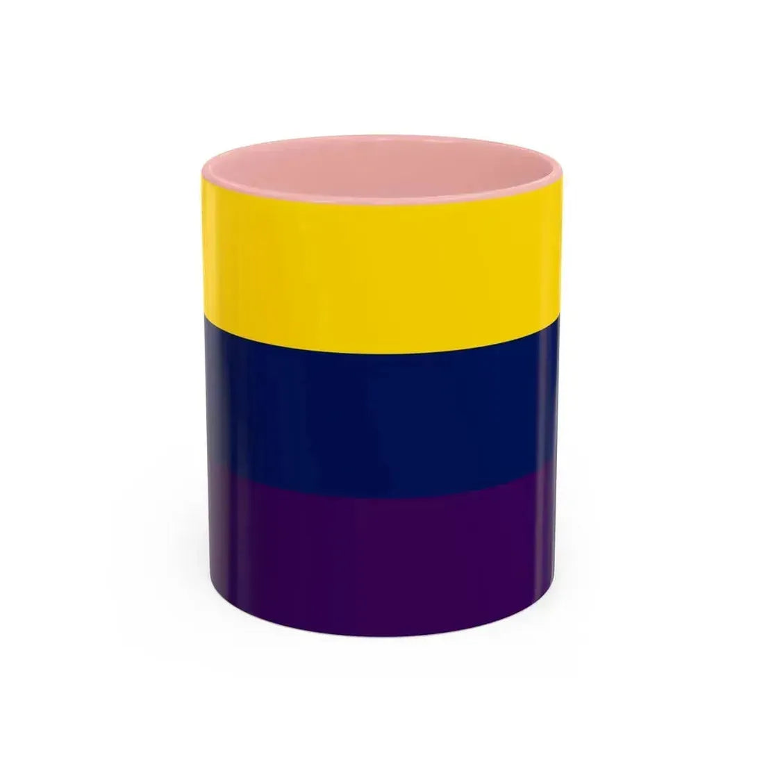 Flag of Avellino Italy - Accent Coffee Mug 11oz Pink - Go Mug Yourself