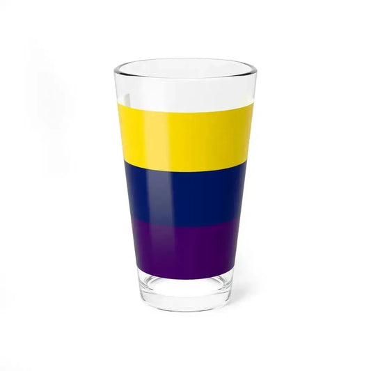 Flag of Avellino Italy - Pint Glass 16oz 16oz - Go Mug Yourself