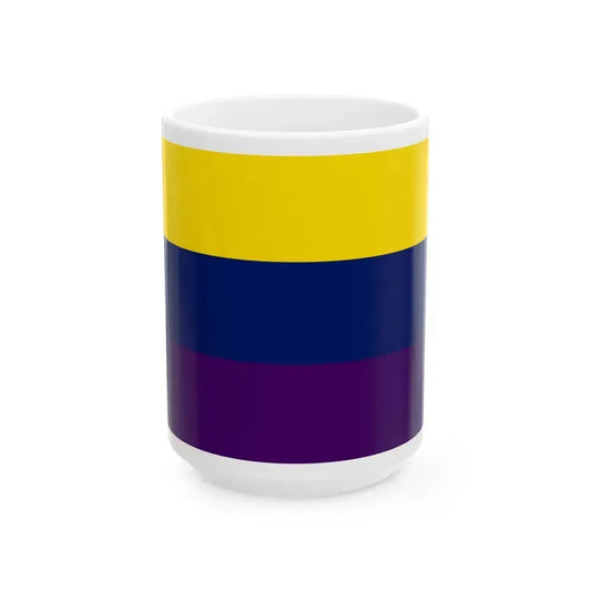 Flag of Avellino Italy - White Coffee Mug 15oz - Go Mug Yourself