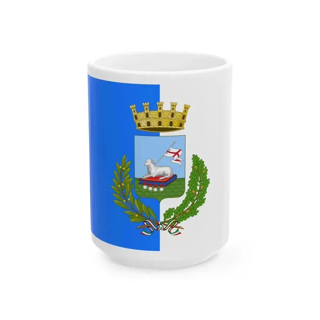 Flag of Avellino (Italy) White Coffee Mug 15oz - Go Mug Yourself